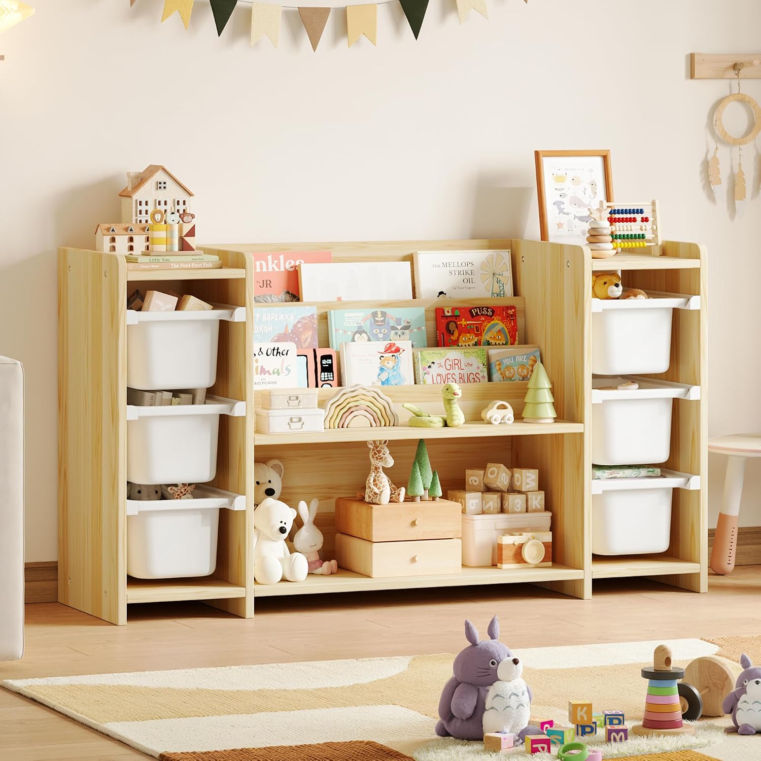 Montessori Shelf Toy - Органайзер для хранения детских игрушек и