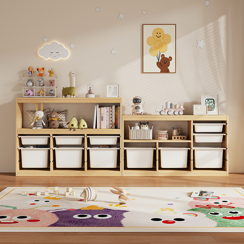 Montessori Shelf Toy - Шкаф для игрушек Монтессори, детский, большой