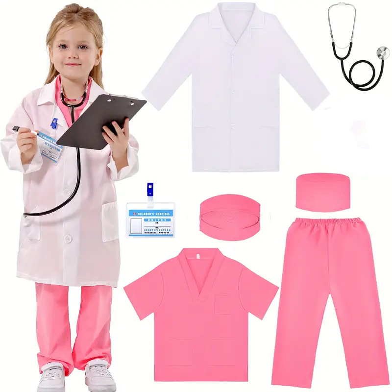 Kids Doctor Education - 7 шт., детский костюм для косплея