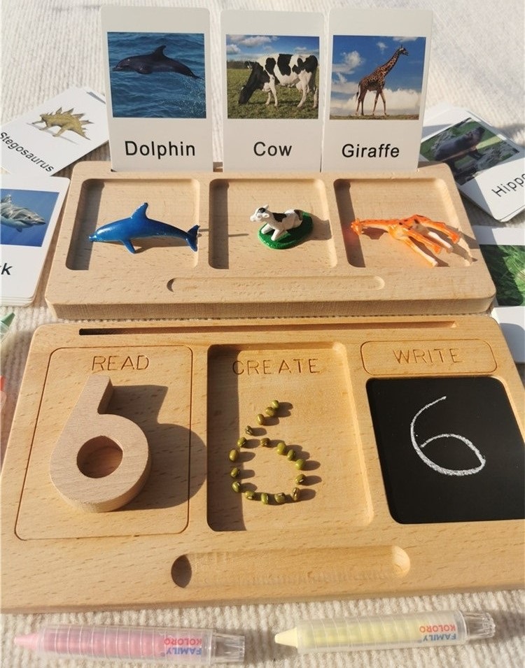 Montessori Shelf Toy - Игрушки Монтессори, деревянный Обучающий планшет с