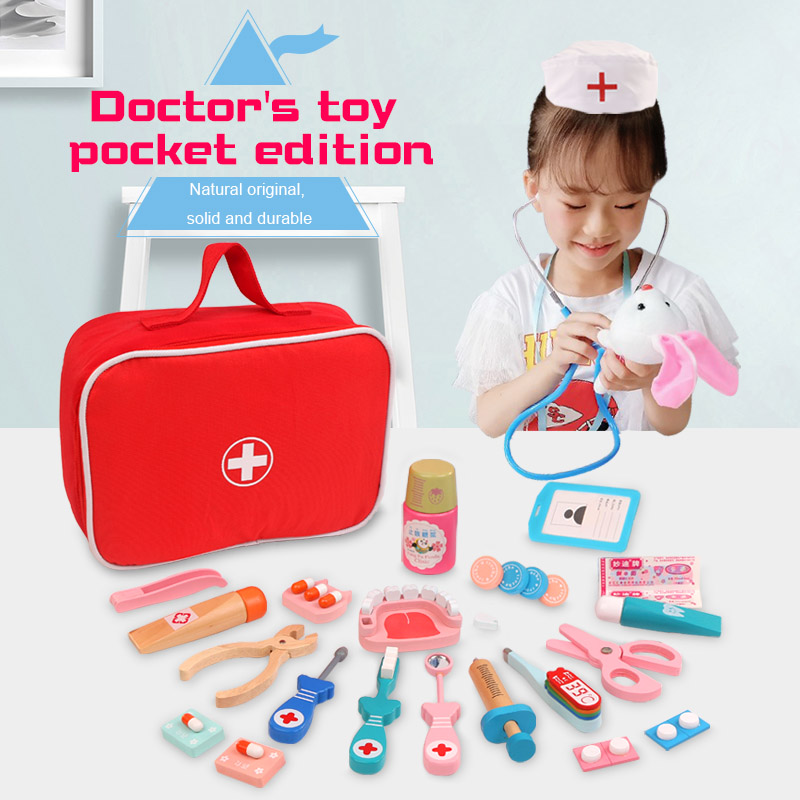 Kids Doctor Education - Деревянный игровой набор доктора: имитация стоматолога,