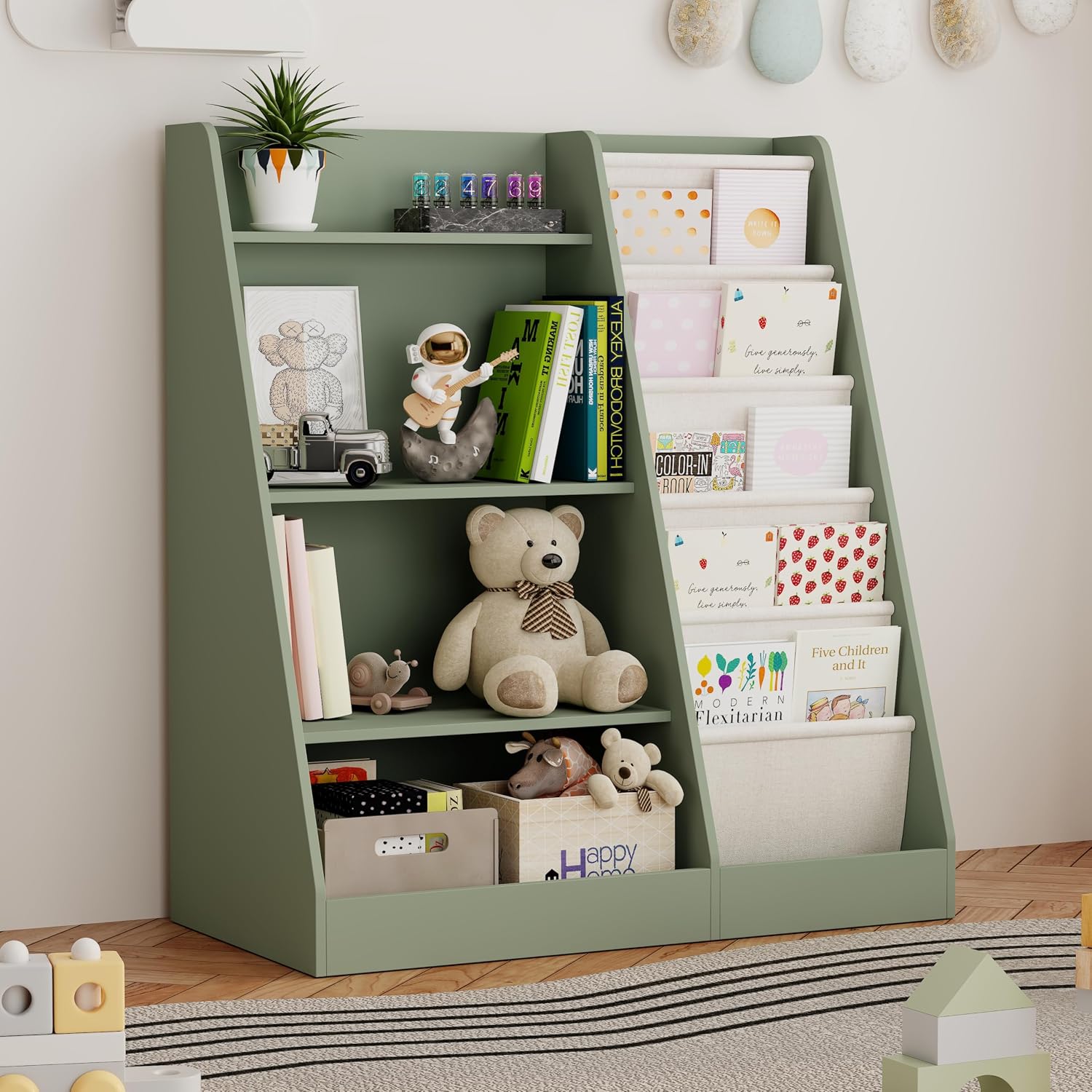 Montessori Shelf Toy - Детская книжная полка и органайзер для