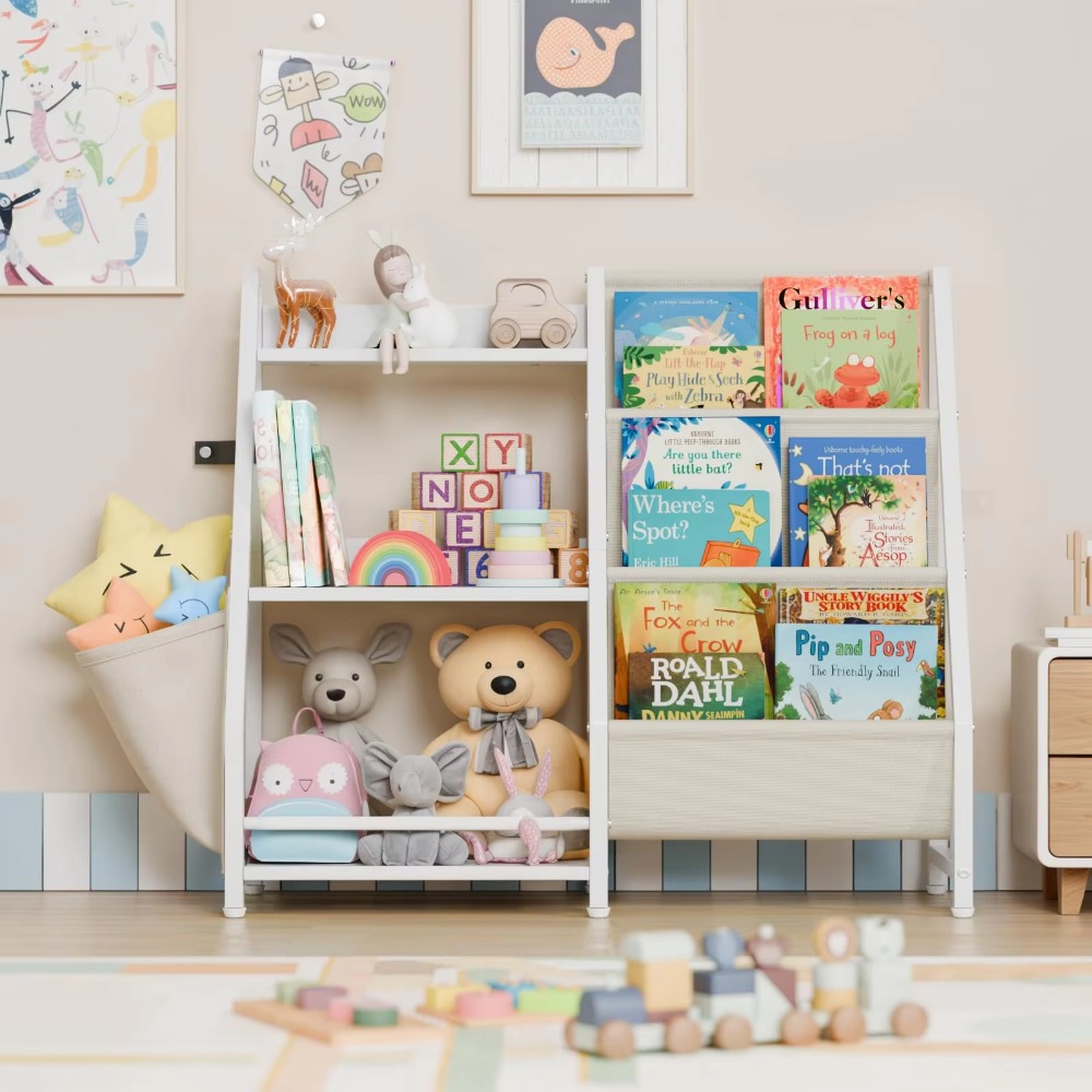Трехуровневая детская книжная  – обзор и цена Montessori Shelf Toy