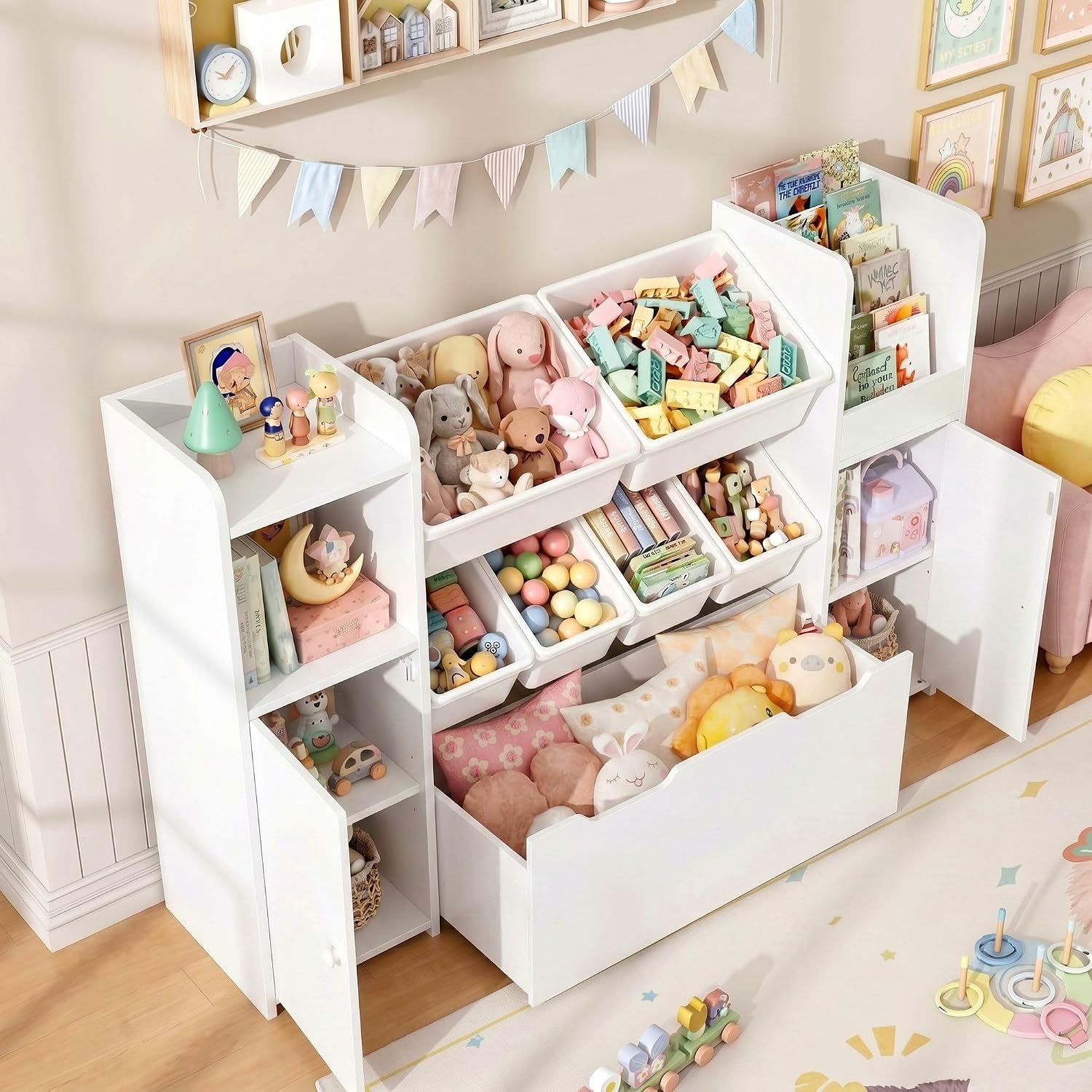 Органайзер для хранения игруше – обзор и цена Montessori Shelf Toy