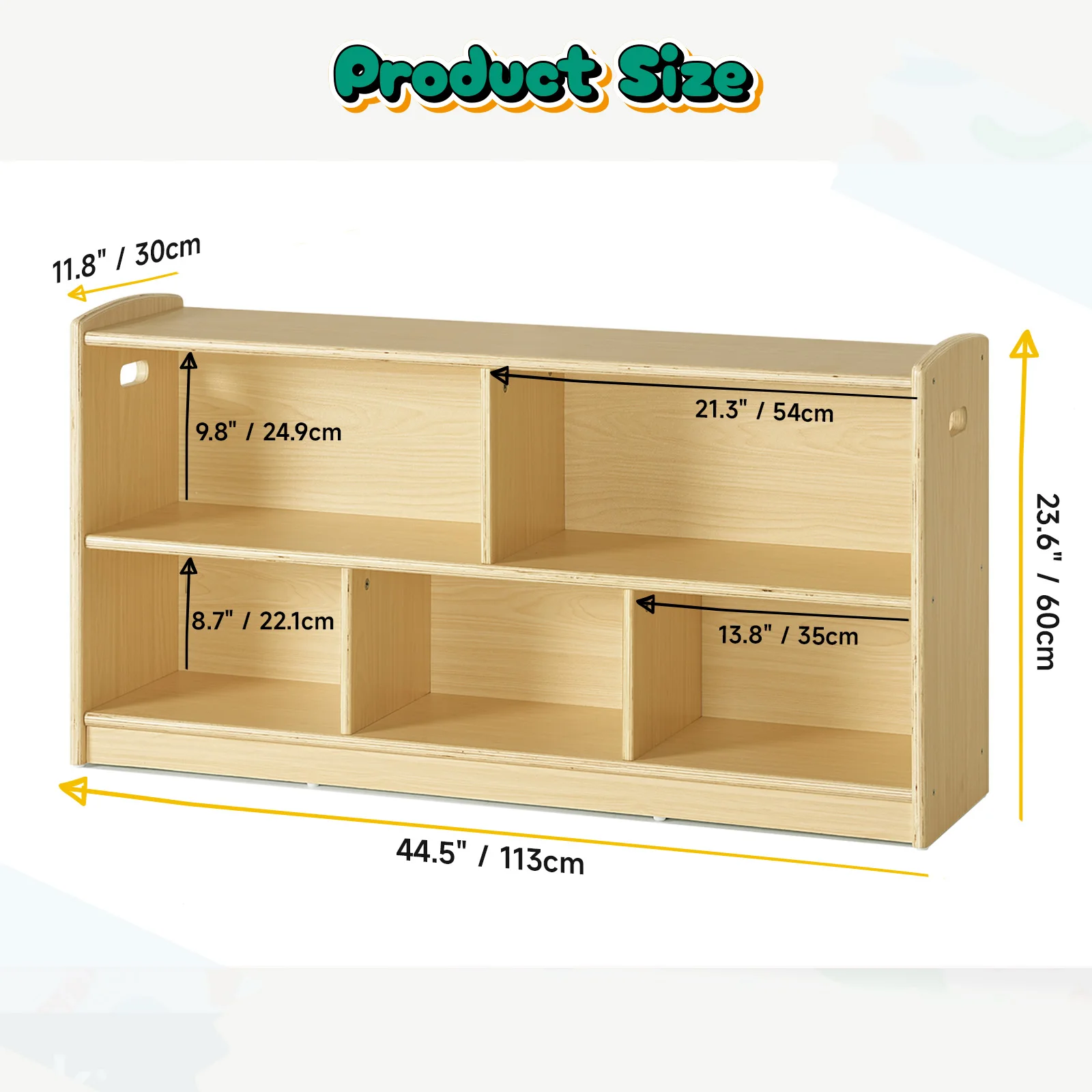 2-уровневый деревянный шкаф Мо – обзор и цена Montessori Shelf Toy