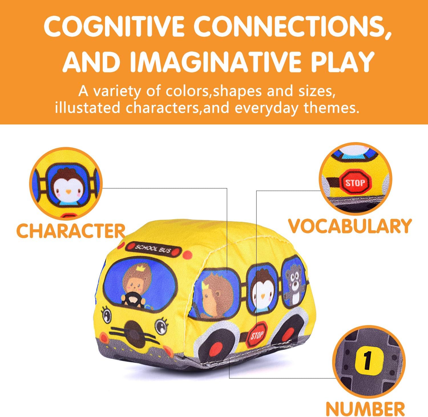Мягкий набор игрушек-автомобил – обзор и цена Kids Education Things